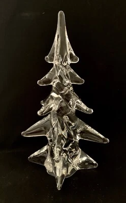 $59.99 • Buy Toscany Crystal 10  Christmas Tree Clear Glass NIB 2 Available