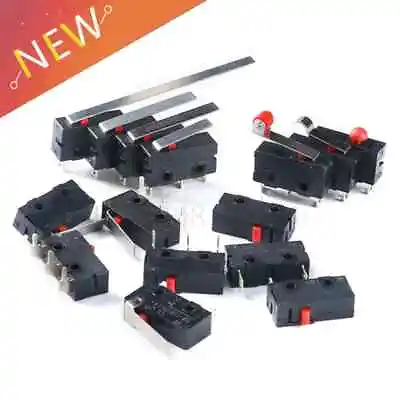 Micro Limit Switch 3 Pins SPDT 5A 125V 250V Roller Lever 5Pcs • $4.38