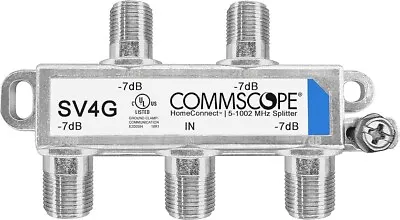 Commscope SV-4G HomeConnect 4-Way Coaxial Cable Splitter 5-1002 MHz CATV 120 DB • $6.99