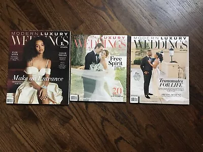 Lot Of 3 MODERN LUXURY WEDDINGS ATLANTA Magazines. New! • $6