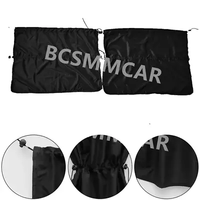 Car Curtain Sun Shade UV Blocking Double Row Suction Cup For Front/Rear Window • $13.40