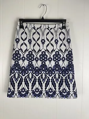 J. Crew Navy And White Pencil Skirt Size 00 • $19.99