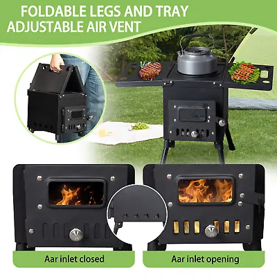 Wood Burning Stove Mini Wood Stove Camping Stove For Tent And Sailboat Camper • $85.99