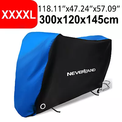 XXXXL Motorcycle Cover Waterproof Heavy Duty Outdoor Wind Rain Dust UV Protector • $26.99