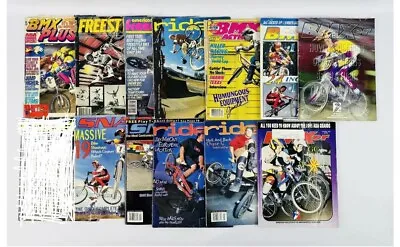Lot Of 12 Vintage 1990’s BMX Magazines (BMX Plus BMXer BMX Snap & Ride BMX) • $200
