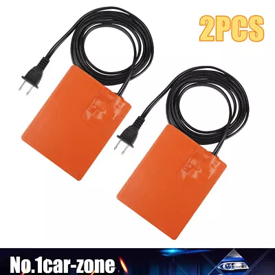 2X 120W 110V Car Engine Oil Pan Sump Tank Heater Plate Plug Silicone Heating Pad • $22.64