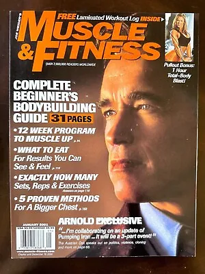 £7.41 • Buy Muscle & Fitness January 2001 Arnold Schwarzenegger Exclusive 