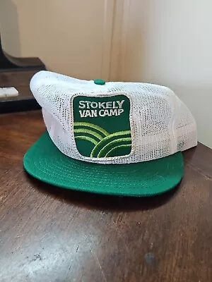 Vintage Stokley Van Camp Mesh Snapback Hat • $35