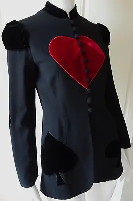 Moschino Cheap And Chic Rare Vintage Queen Of Hearts Blazer It 42 • $1009.10