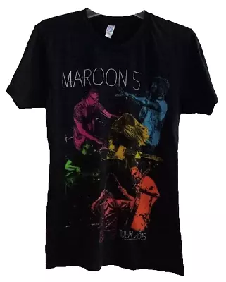 Maroon 5 2015 North American Concert Tour Soft Tee Adam Levine Women's T Shirt S • $8.96