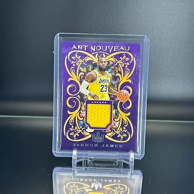 2023-24 Panini Court Kings Lebron James Art Nouveau Game Worn Jersey Lakers • $0.99