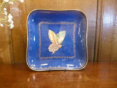 ANTIQUE EXC. Wedgwood Fairyland BUTTERFLY LUSTRE Powder Blue/gilt PLATE 21.5c A  • £165