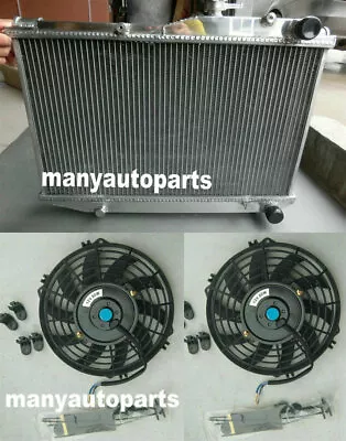 ALUMINUM RADIATOR&10  Fans FOR TOYOTA COROLLA AE86 4AGE GTS Manual 1983-1987 • $190