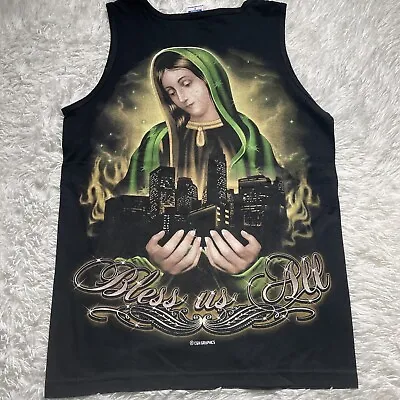 VIRGEN DE GUADALUPE T-SHIRT  Tank Top BLUSS US ALL Graphics Size S • $19.99