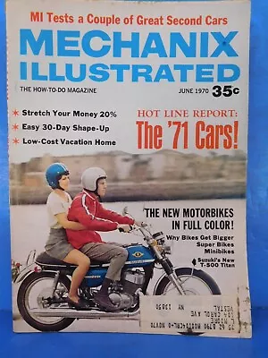 Mechanix Illustrated 1970 June 1971 Cars Motorcyces Bees Aviation • $5.01