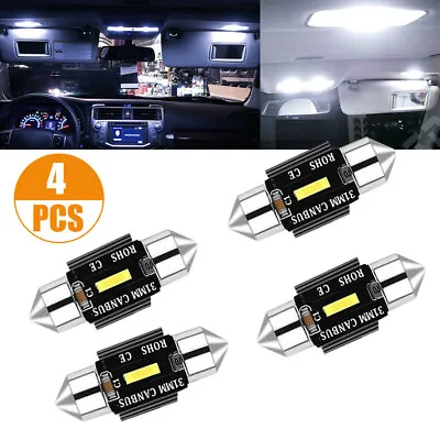 31MM Festoon Error Free CSP LED Interior Light Dome Globe Bulbs White Car Parts • $6.96