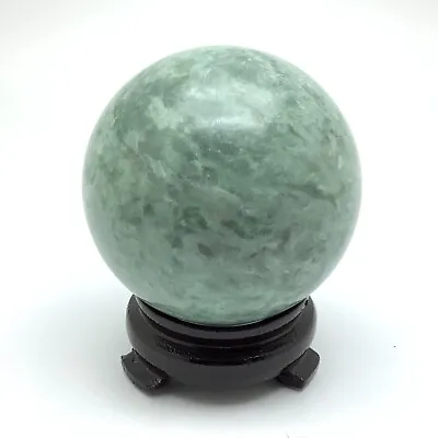 $238 • Buy Siberian Jade Sphere Green Jadeite Jade Ball Polished Siberia 289 Grams 55mm