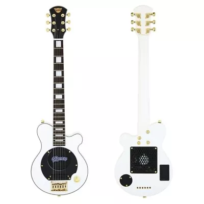 Pignose PGG-259 WH Mini Electric Guitar White Built-in Amplifier With Soft Case • $314.99