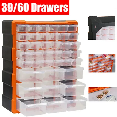 Multi Drawer Cabinet Storage Chest Garage Organiser Screw Nail Bolt Craft Bit UK • £7.92