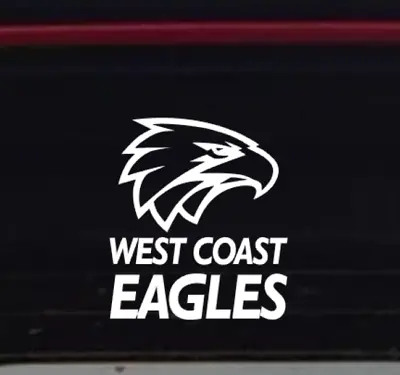 AFL West Coast Eagles Windshield Windscreen Sticker Decal 110mm • $6