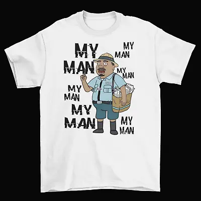 My Man Mailman T-Shirt Adult Funny Cotton Unisex Cartoon Size New • $14.95