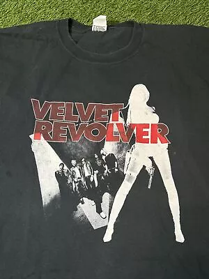 Vintage Velvet Revolver Tour Pin Up Sexy Metal Andy Warhol Shirt Adult L 2005 • $50