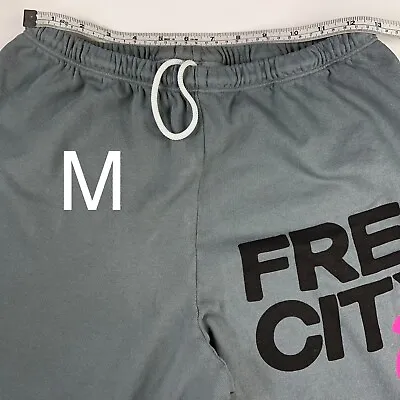 $100 • Buy Freecity Life Nature Love Womens Grey Pink Dove Drawstring Sweatpants XS-XXL New