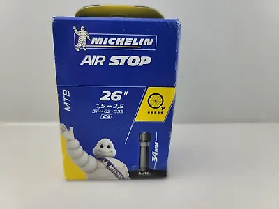 Michelin AirStop Tube MTB 26  1.5-2.5 (37/62-559) C4 AUTO 34mm • $12.95