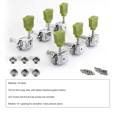 6Pcs 3R3L Guitar Tuning Pegs Tuners Keys Machine Heads For Gibson Les Paul Parts • $12.99