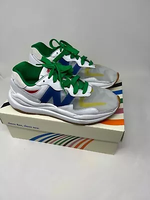 $89.95 • Buy MEN'S STAUD X New Balance 57/40 M5740SR WHITE SNEAKERS SIZE 8.5 RUNNING COURSE