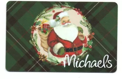 Michaels Santa Gifts Plaid Gift Card No $ Value Collectible • $2.99