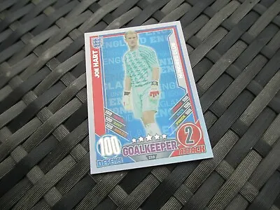 £2.95 • Buy Match Attax Attack Euro 2012 #210 Joe Hart Hundred 100 Club *Blue Back* Card