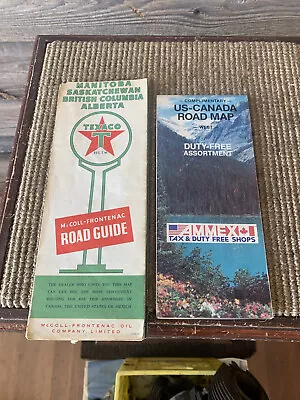 Vintage Texaco Road Map McColl Frontenac Oil Map • $7.36