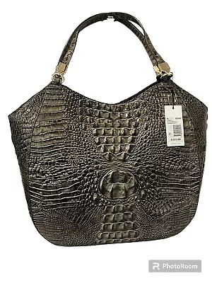 NWT Brahmin Thelma Forest Melbourne Leather XL Shoulder Bag • £182.46