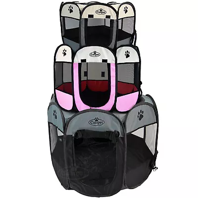 £14.99 • Buy Folding Portable Fabric Pop Up Play Pen Travel Crate Cage Small Pet Puppy Dog