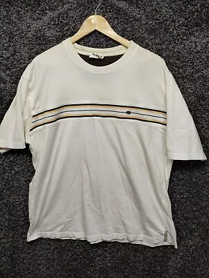 Vintage Gotcha Shirt Adult XL White Striped Skater Surf 90s Y2K Streetwear • $44.97