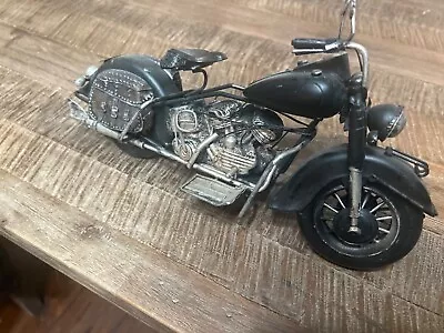 Rustic Metal Motorcycle For Mancave • $29.99