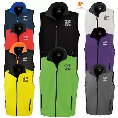 Personalised Result Core Work Wear Embroidered Printable Soft Shell Bodywarmer  • £23.63