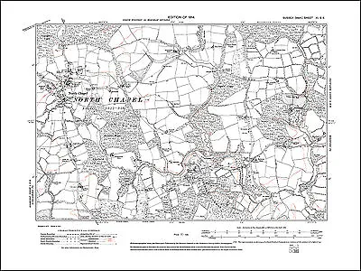 North Chapel Old Map Sussex 1914: 11SE Repro • £18.99