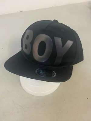 £9 • Buy Boy London Black On Black Logo Snapback Cap One Size Unisex Designer Vintage