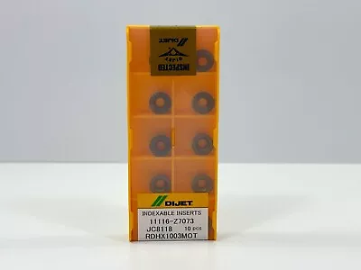 DIJET RDHX1003MOT | New Carbide Inserts | 11116-Z7073 | Grade JC8118 | 10pcs • $59.99