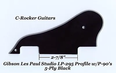 Les Paul LP-295 Profile 5-Ply Blk Pickguard W/P-90's For Gibson Epiphone Project • $34.99