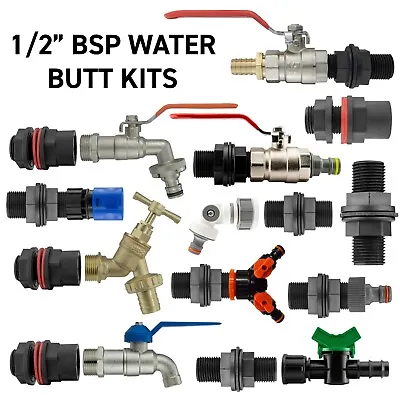 1/2 Water Butt/ibc Tank Connector&range Of Attachments • £6.19