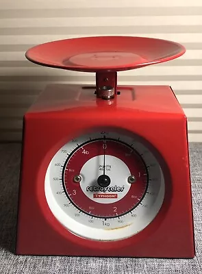 Retro Scales Typhoon Mechanical Scale In  Red 2kg/4lb • $22.95