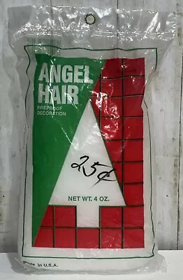 Vintage Christmas ANGEL HAIR Spun Glass ~1 BAG 4oz Rauch ~ Made In USA ~ NEW • $15.95