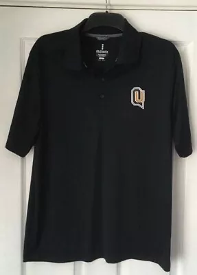 QUINNIPIAC ATHLETICS BOBCATS Blue Polo Shirt  Size: L Hamden Connecticut USA • £7.99