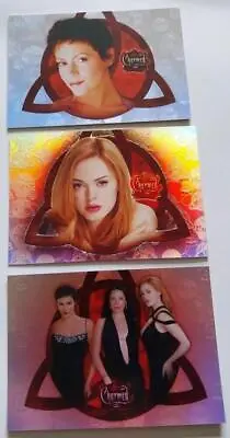 Charmed Connections #CC1 CC-P2 CC-FOA Set Of 3 Promo Cards Inkworks 2004 #363 • £13.95