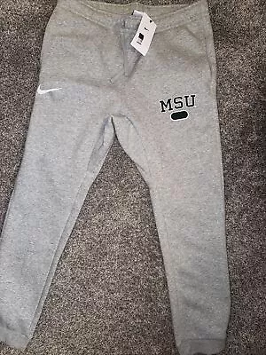 Mens Michigan State Nike Fleece Jogger Pants Large • $50