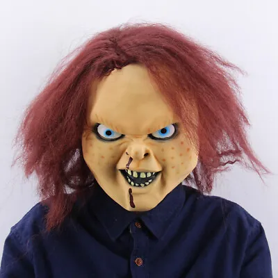 $20.99 • Buy Chucky Mask Costume Horror Latex Mascarilla Halloween Devil Killer Doll Helmet