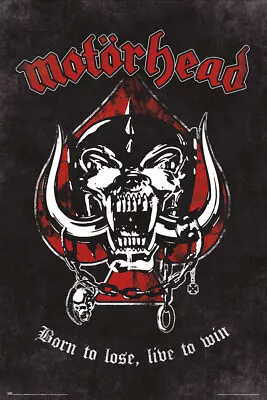 Motorhead - Music Poster (Born To Lose) (Size: 24  X 36 ) • $12.99